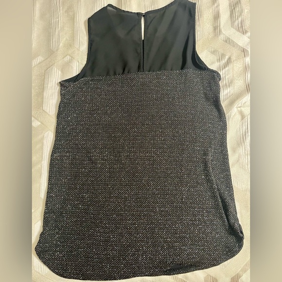 EUC REITMANS Festive all over shine , shimmery, black top, Sz XXS - Picture 4 of 4